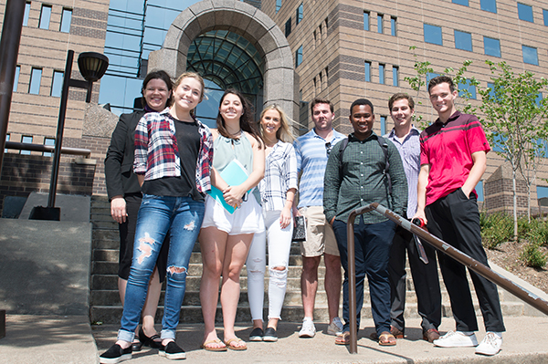 Group student photo on field trip in Dallas.