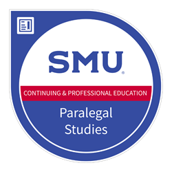 SMU Paralegal Studies Certificate badge image