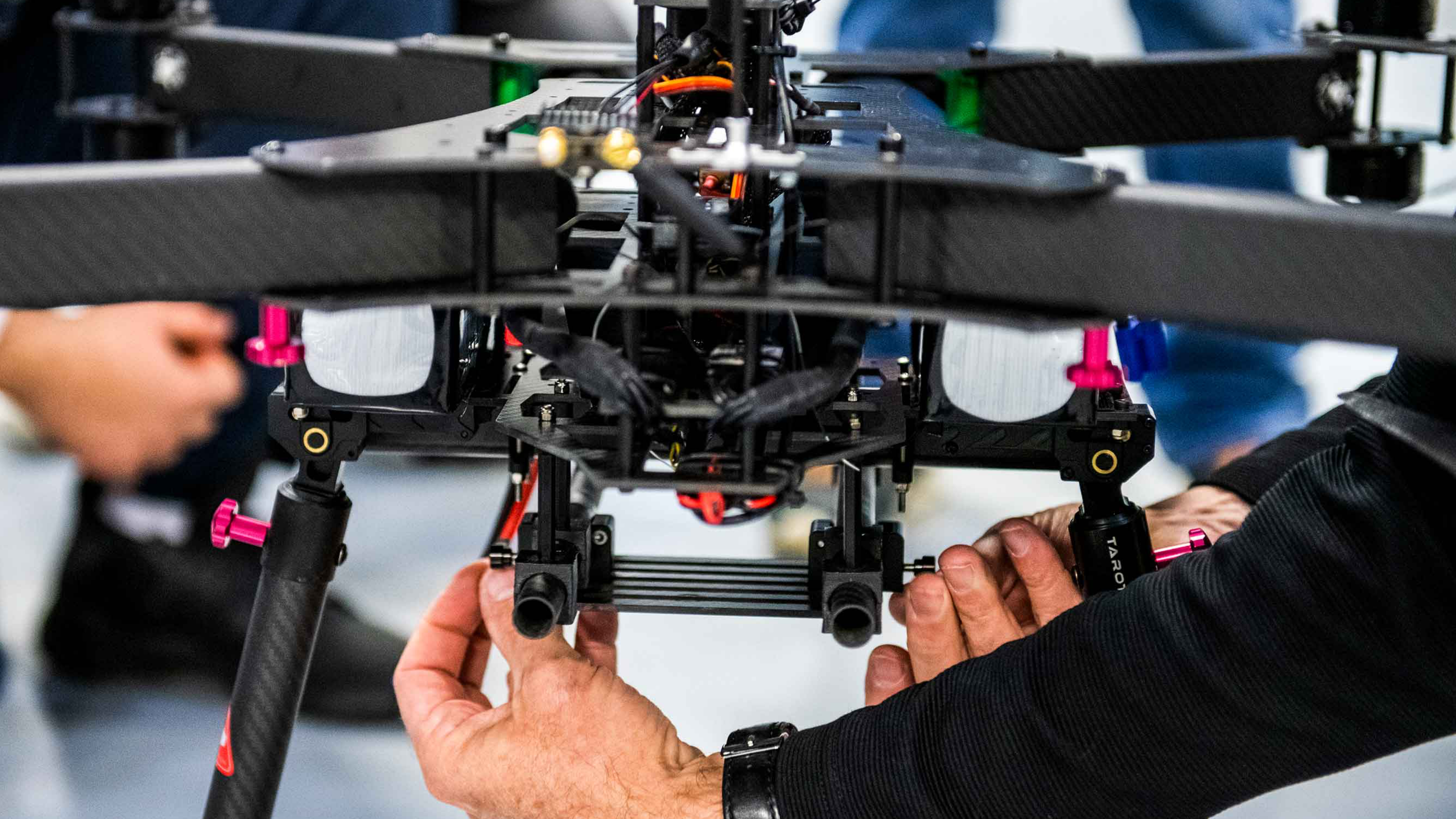 Photo of drone with hands